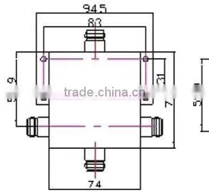 Power Splitter/divider(800-2500/800-2700/698-2700MHz, 50W, IN-F, 2/3/4 Ways) thumbnail-3