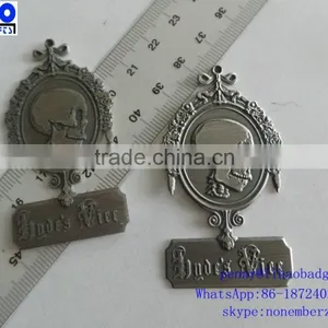 Best Quality Cheapest Antique Brass Brand Logo Metal Label thumbnail-2