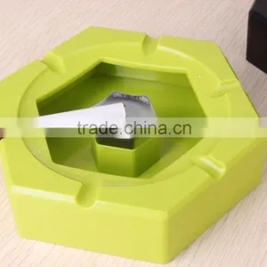 DCA009105 High Quality PP Plastic Hexagon Shape Cigarette Ashtray thumbnail-1