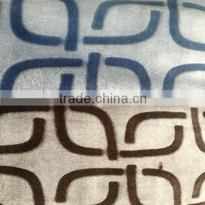 China Factory Manufacture Carving Flannel Fleece Fabric thumbnail-3