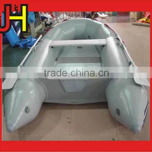 Grey Plywood Floor Inflatable Boat for Sale thumbnail-1