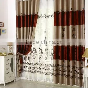Customized Window Curtain Fabric, Jacquard Fabirc 030 Fire Retardant Blackout Fabric for Bedroom thumbnail-4