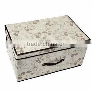 Closet Large Capacity Storage Box/eco-friendly Printed Storage Boxes/non Woven Storage Box thumbnail-1