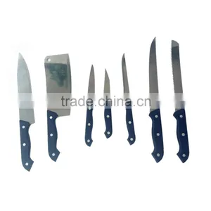 Scissor Sharpner Cutting Board 11 Pcs Professional Stainless Steel Kitchen Knife Set thumbnail-2