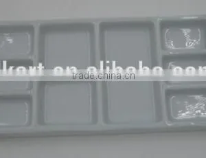 DK18247 Porcelain Palette,white,9well,Size:18X8.5X1.3CM,white Box Packing. thumbnail-1