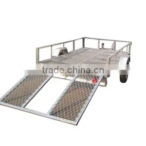 Hot Dipped Galvanized 8x5ft Utility ATV Trailer Ramp Trailer thumbnail-1