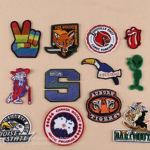 Yiwu Vivid Cartoon Custom Polyester Textile Iron Patch Sticker Embroidery thumbnail-1
