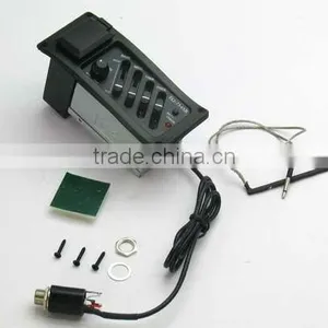 4-Band EQ Pre-Amp Piezo Plus Pickup for Acoustic Guitar thumbnail-1
