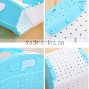Kitchen Plastic Folding Plastic Fruit Vegetable Basket Dropping Water Basket Vegetables Drop thumbnail-6