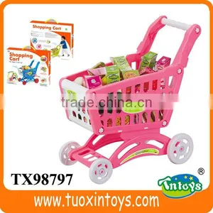 Kids Supermarket Shopping Toy Car Shopping Trolley, Shopping Cart Toy thumbnail-6