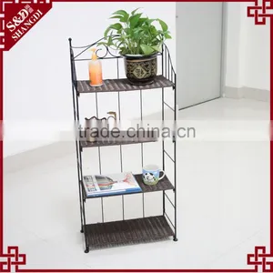 100* Handmade pe Rattan Home Kitchen Storage Rack Storage Shelf thumbnail-1