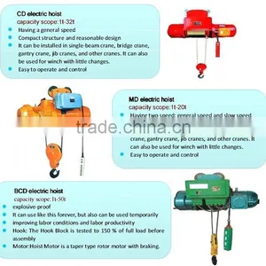 16ton Construction Mini Electric Wire Rope Hoist | Electric Crane thumbnail-2