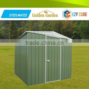 Green Galvanized Steel Sheet Decorative Storage Shed With Good Deisgn thumbnail-2