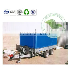 Heavy Duty High Quality PVC Coated Tarpaulin Vehicle Cover for Sale thumbnail-1