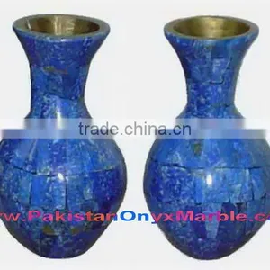 NEW FLOWER VASES LAPIS LAZULI HANDICRAFTS thumbnail-3
