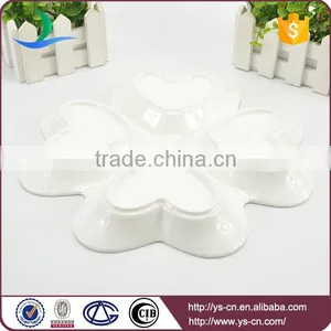 Wholesale White Ceramic Flower Design Kitchen Soy Sauce Dish thumbnail-3