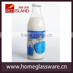 1000ML Printed Glass Milk Bottle thumbnail-4