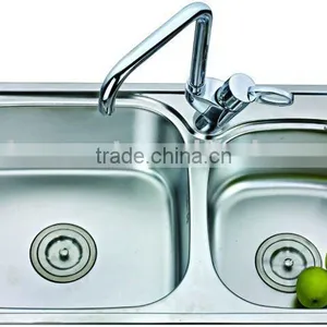 SS201 Double Bowl Kitchen Sinks thumbnail-1