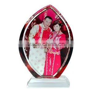Sublimation Photo Crystal With Penholder and Watch thumbnail-2