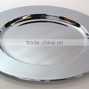 Wedding Table Charger Plate Silver Show Plate thumbnail-2