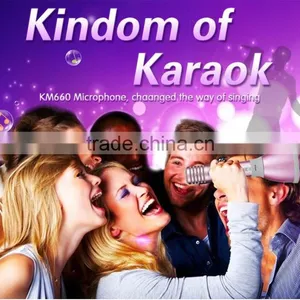 KM660 KTV Karaoke Portable Bluetooth Microphone Mini Portable Karaoke Microphone With Amplifier and Speaker thumbnail-6