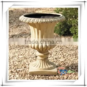 Hot Sale Different Types Fiberglass Roman Style Flower Pot thumbnail-3