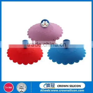 Food Grade OEM Promotional Hot Sales Portable Silicone Cup Lid thumbnail-4
