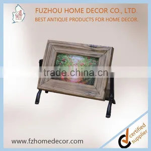 2017 Hot Seller Adjustable Wood Photo Frame With Metal Stand for Wholesale thumbnail-4
