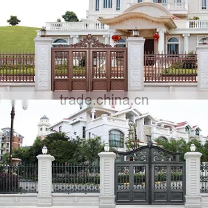 Garden Decoration Powder Coated Cast Aluminum Metal Garden Door Gate thumbnail-4