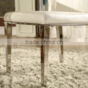 Hot Sale Simple Design Stainless Steel Legs Dining Chair thumbnail-6