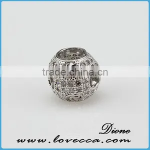 New Product Brass Beads With Zircon,Micro Pave Beads,Round Micro Pave Beads thumbnail-3