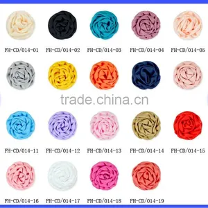 Wholesale Best Price 19 Colors Ribbow Rose Wedding Ornament Appliques Fake Flower thumbnail-1