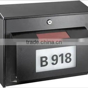 FQ-195 Large Capacity Led Lighted Mailbox With Newspaper Holder,led Solar Mailbox,house Number Mailbox thumbnail-2