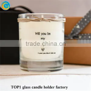 Luxury Candles on Sale Sprayed White or Black Glass Candle Jar Printed With Gold Logo With Great Price thumbnail-4