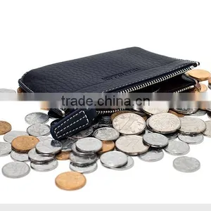 Manufacture Zipper Men's Slim Wallet ID Credit Card Holder for Man With Wallet Custom Logo thumbnail-5