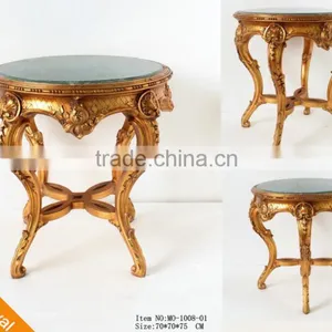 MO-1008-01 Factory Wholesale Living Room Round Shape Side Table With Marble thumbnail-2