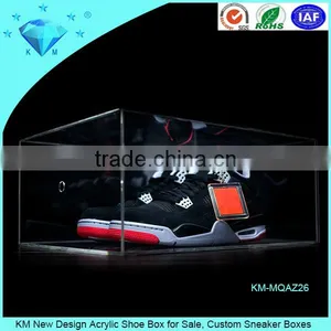 Custom Clear Acrylic Sneaker Display Box Wholesale thumbnail-3