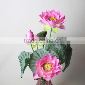 Natural Lotus Artificial Decorative Lotus Flowers China Manufacturer thumbnail-1