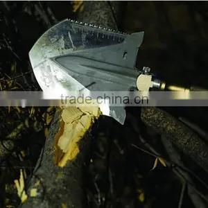 Patented Brand Shovel Camping Tools Shovel With Magnetic Flashlights Glare Light Auto Repair Tools Digging Tool thumbnail-2