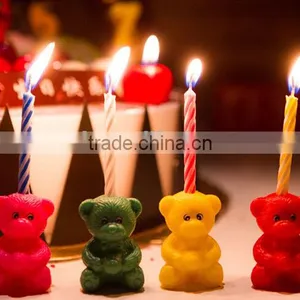 Happy Bear Birthday Candle for Children Celebration thumbnail-1