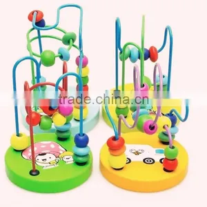 2015 Hot Children Baby Colorful Plastic Mini Around Beads Educational Game Toy thumbnail-1