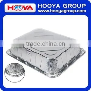 10pcs Square Disposable Aluminum Foil Pans Food Storage Containers Bakeware Pans With Lids thumbnail-2