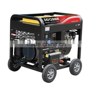5kw Diesel Engine Generator Strong Square Frame With Big 4 Wheels Generator Manufacturer thumbnail-1