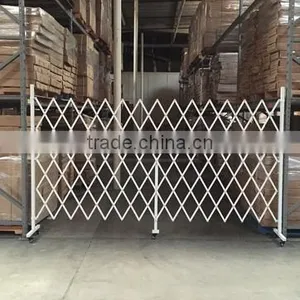 Safey Folding Steel Frame Security Door Adjustable Fence for Warehouse, House thumbnail-1