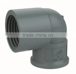 HIGH QUANLITY FEMALE ELBOW OF PVC DIN STANDARD FITTINGS FOR WATER SUPPLY thumbnail-1