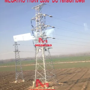 MEGATRO 110 КВ SJ 90° DC-напряжённый опорный башня электропередачи thumbnail-1