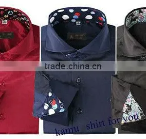 Latest Design Satin Shirts for Man Italian Style Shirts thumbnail-1
