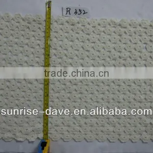 Plain 100% Cotton Crochet Knitted Fabric for Sweater thumbnail-1