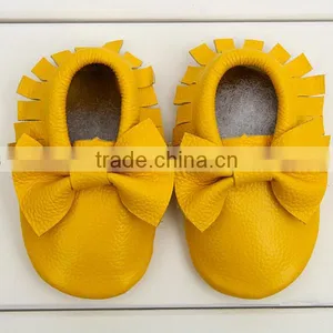 Fashion Newest Baby Shoes Knot Bow Toddler Shoes Nice Forest Green Baby Moccasins thumbnail-6