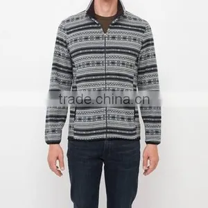 High Quatity Full Zip Warm Windproof Jacket Cheap Custom Printing 100% Polyester Polar Fleece Softshell Jacket thumbnail-2